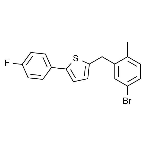 Chinese wholesale Dichloropyrazine - 2-(5-Bromo-2-methylbenzyl)-5-(4-fluorophenyl)thiophene CAS 1030825-20-7 Canagliflozin Intermediate High Purity &ndash; Ruifu