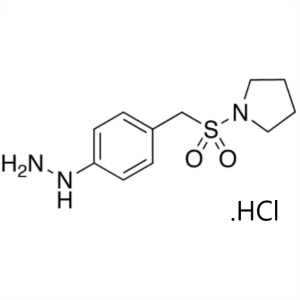 1-((4-Hydrazinylbenzyl)sulfonyl)pyrrolidine Hydrochloride CAS 334981-11-2 Purity >99.0% (HPLC) Almotriptan Malate Intermediate Factory