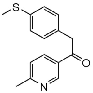 1-(6-Methylpyridin-3-yl)-2-[4-(Methylthio)phenyl]ethanone CAS 221615-72-1 Etoricoxib Intermediate Purity >98.0% (HPLC)