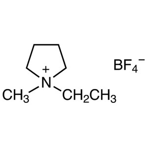1-Ethyl-1-Methylpyrrolidinium Tetrafluoroborate [EMPyrr]BF4 CAS 117947-85-0 Purity >98.0% (N)
