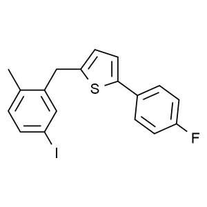2-(4-Fluorophenyl)-5-[(5-iodo-2-methylphenyl)methyl]thiophene CAS 898566-17-1 Purity >98.0% (HPLC)