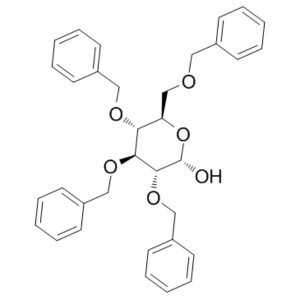 2,3,4,6-Tetra-O-Benzyl-α-D-Glucopyranose CAS 6564-72-3; 4132-28-9 Assay >98.0% (HPLC) Voglibose Intermediate