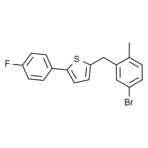 2-(5-Bromo-2-Methylbenzyl)-5-(4-Fluorophenyl)thiophene CAS 1030825-20-7 Purity ≥98.0% (HPLC)