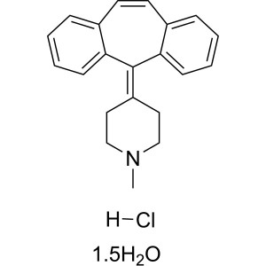 Cyproheptadine Hydrochloride Sesquihydrate CAS 41354-29-4 Assay 98.5~100.5%