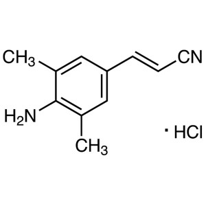 (E)-3-(4-Amino-3,5-Dimethylphenyl)acrylonitrile Hydrochloride CAS 661489-23-2 Rilpivirine Intermediate Assay ≥98.0% (HPLC)