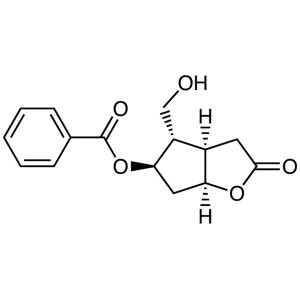 (-)-Corey Lactone Benzoate CAS 39746-00-4 Prostaglandin Intermediate Purity >99.0% (HPLC) Chiral Purity >99.0%