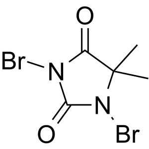 1,3-Dibromo-5,5-Dimethylhydantoin (DBDMH) CAS 77-48-5 Assay ≥98.0% Active Bromide ≥54.8%