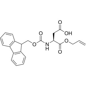 Fmoc-Asp-OAll CAS 144120-53-6 Fmoc-L-Aspartic Acid α-Allyl Ester Purity >99.0% (HPLC)