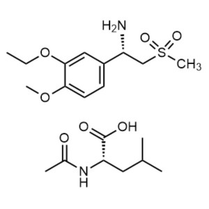 (S)-1-(3-Ethoxy-4-Methoxyphenyl)-2-(Methylsulfonyl)ethylamine N-Acetyl-L-Leucine Salt CAS 608141-43-1 Purity ≥99.0% (HPLC) e.e  ≥99.0% Apremilast Intermediate