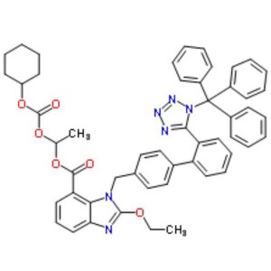 Trityl Candesartan Cilexetil CAS 170791-09-0 Purity >98.0% (HPLC) Factory